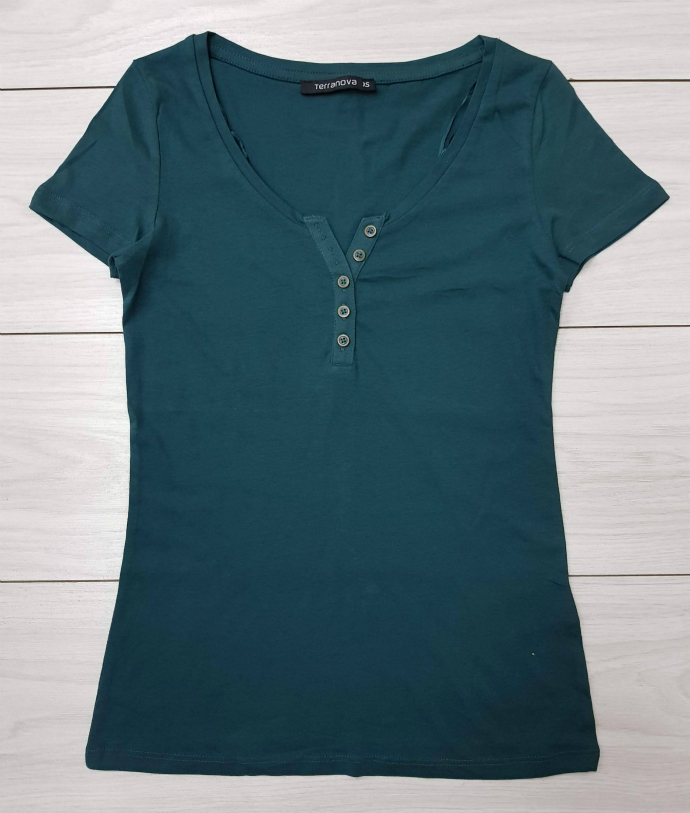 TERRANOVA Ladies T-Shirt (DARK GREEN) (XS - S - M - L - XL)