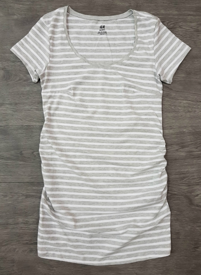 HM Ladies T-Shirt (WHITE - GRAY) (XS - S - M - L - XL)