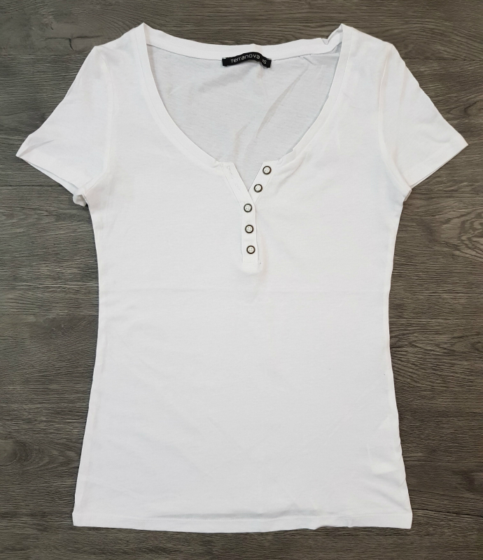 TERRANOVA  Ladies T-Shirt (WHITE) (XS - S - M - L - XL)
