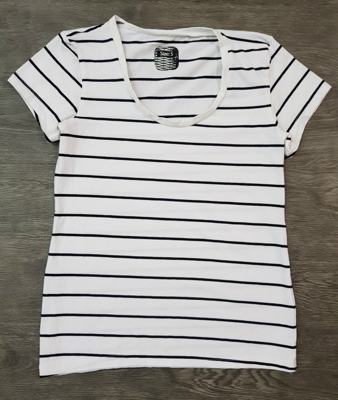 HM  Ladies T-Shirt (WHITE) (S - L - XL) 