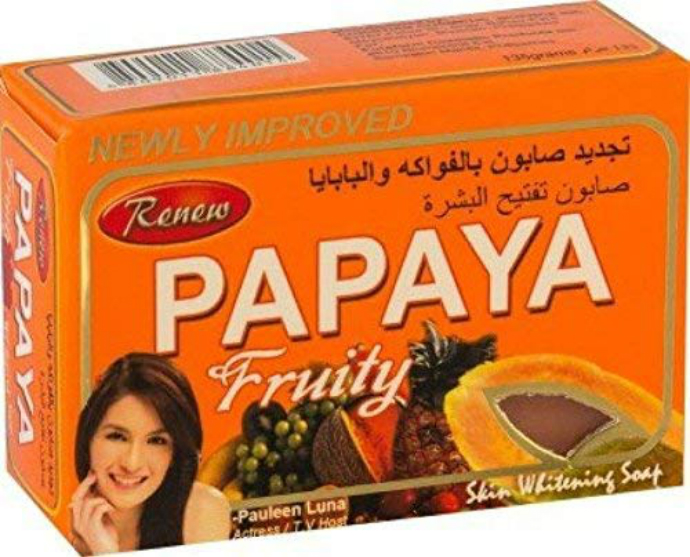 RENEW Renew Papaya Fruity Skin Whitening Soap (135 g) (MOS)
