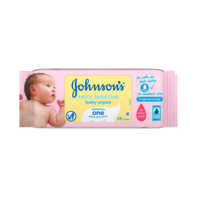 JOHNSONS Johnsons Extra Sensitive Baby Wipes (mos)