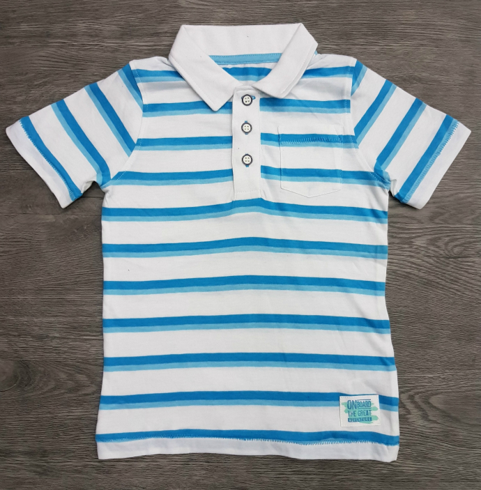 Boys Polo T-Shirt (BLUE- WHITE) (3 to 8 Years)