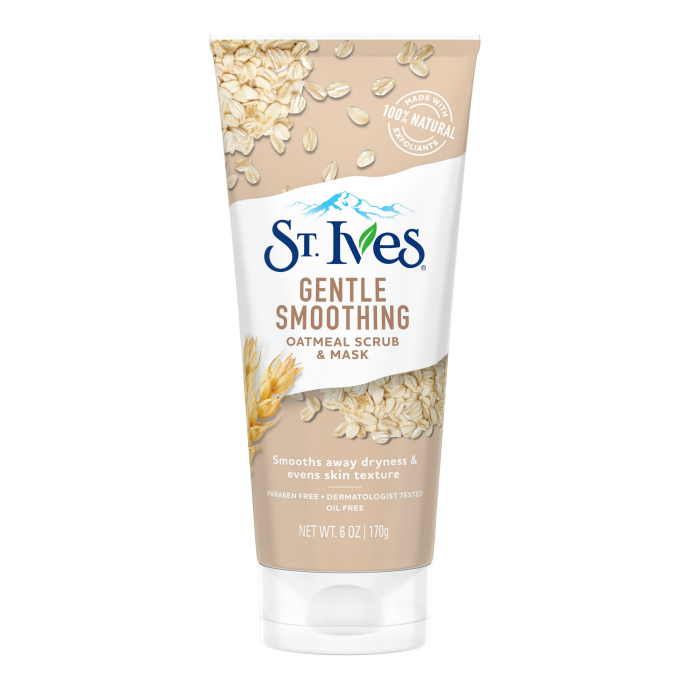 St. Ives Gentle Smoothing Face Scrub and Mask Oatmeal 6 oz (CARGO)