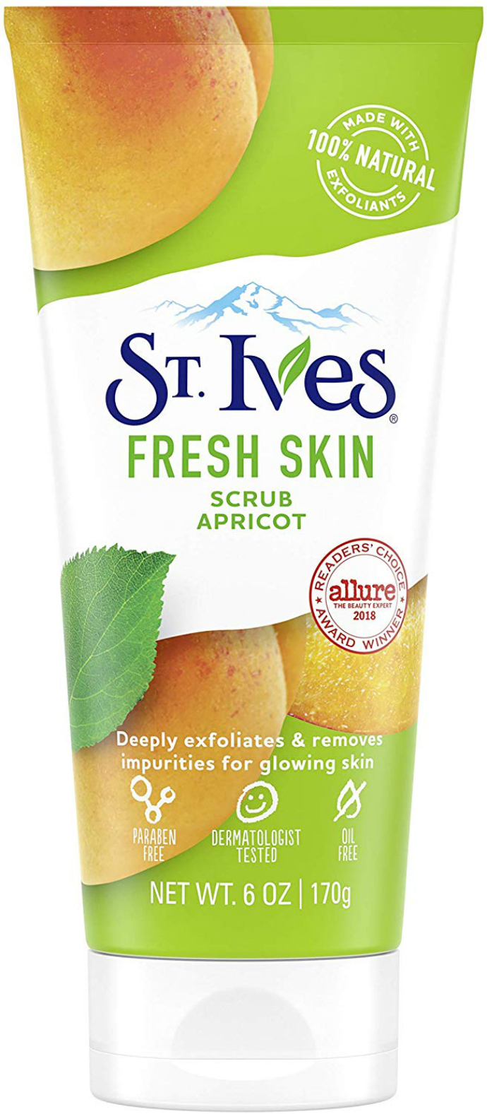 ST. IVES St. Ives Fresh Skin Apricot Scrub Deeply Exfoliates for glowing skin 6 oz, 170g (mos)