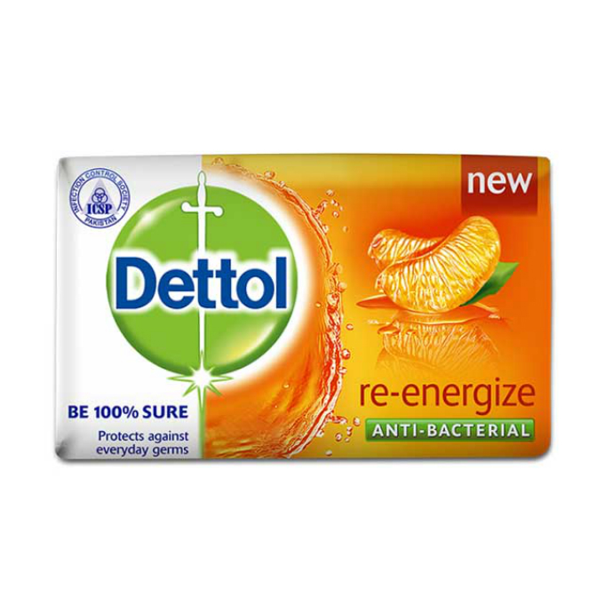 DETTOL Dettol Anti-Bacterial Re-energize  Soap Bar 105g (MOS)