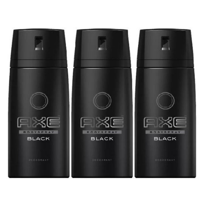 AXE 3pcs Axe Bodyspray for Men BLACK (MOS)