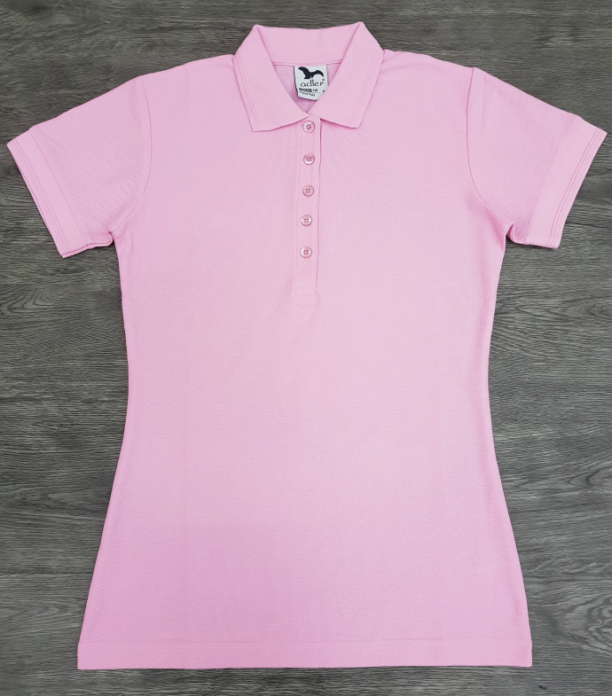 ADLER  Ladies Polo Shirt (LIGHT PINK) (S - M  - L) 