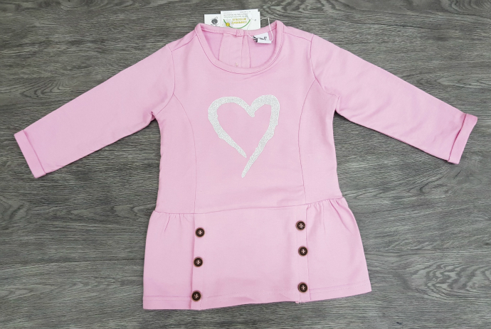 Girls Long Sleeved Shirt (LIGHT PINK) (6 Months to 8 Years)