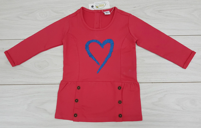 Girls Long Sleeved Shirt (RED) (18 Months to 2 Years)