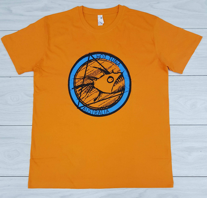 ALEX FOX Mens T-Shirt (ORANGE) (L)