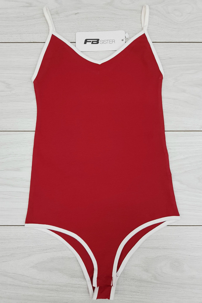 FB SISTER Ladies Swimming Tops (RED) (XXS - XS - S - M - L - XL)
