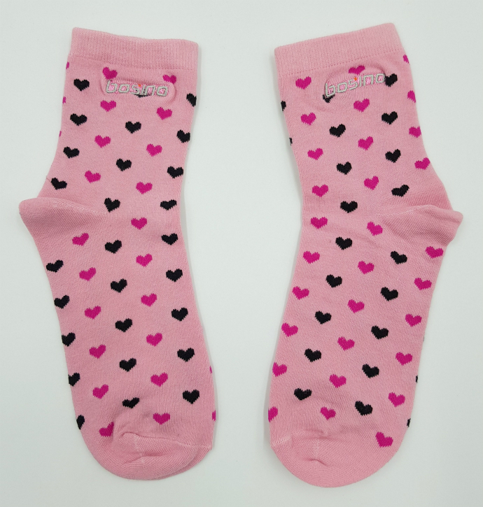 BOSINO Girls Socks (PINK) (Free Size) 