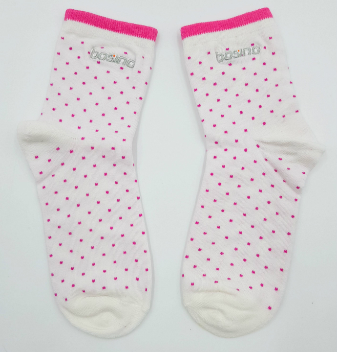 BOSINO Girls Socks (WHITE) (Free Size)