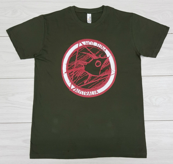ALEX FOX Mens T-Shirt (DARK GREEN) (S - M -  XXL)