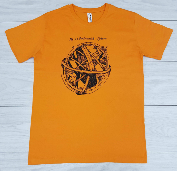 ALEX FOX Mens T-Shirt (ORANGE) (M - L)
