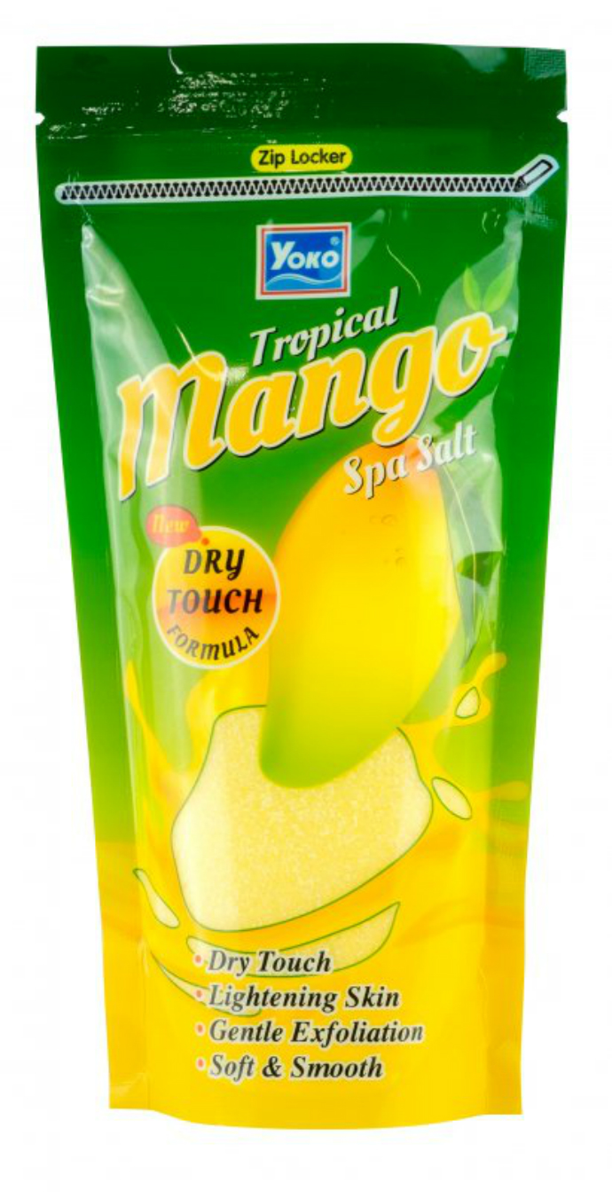 YOKO Tropical Mango Spa Milk Salt Lightening Exfoliating Body Scrub 300g NEW (MOS)