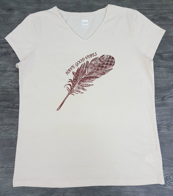 Ladies T-Shirt (LIGHT PINK) (50 to 52)
