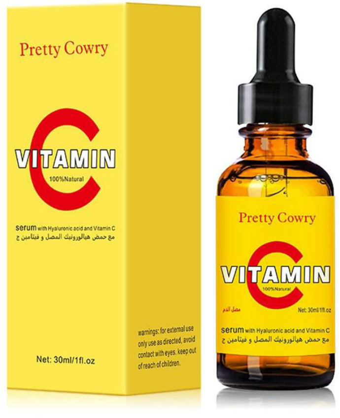 PRETTY COWRY Women's Vitamin C Serum Shrink Pores Moisture 30ml (MOS)