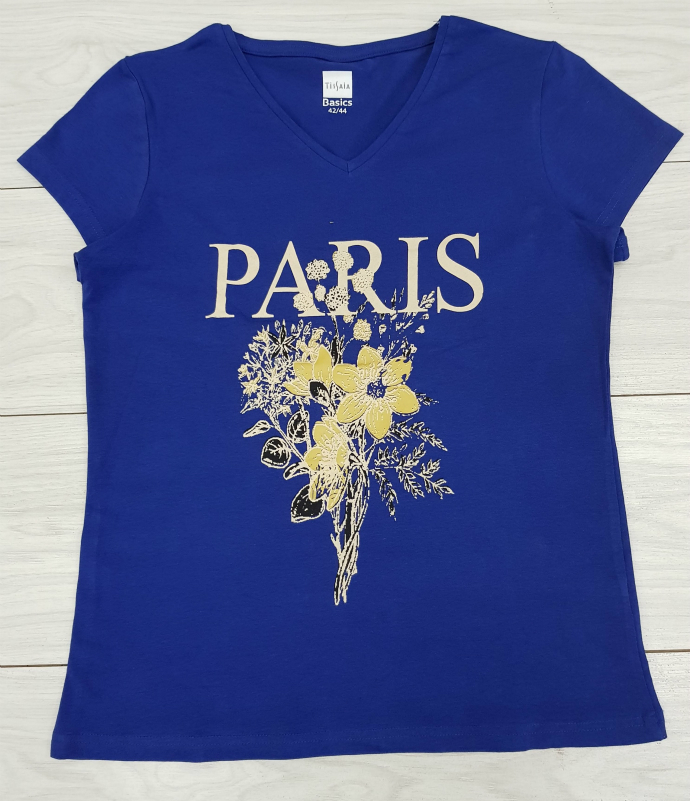 TISAIA Ladies T-Shirt (BLUE) (42 to 44)