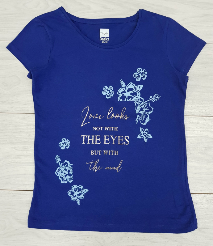 TISAIA Ladies T-Shirt (DARK BLUE) (38 to 48)