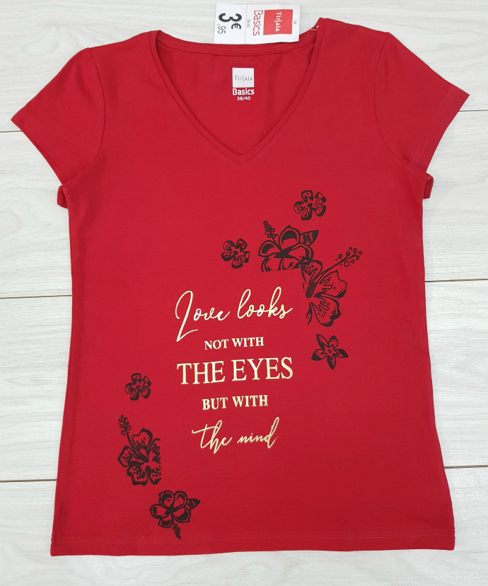Ladies T-Shirt (DARK RED) (38 to 52)