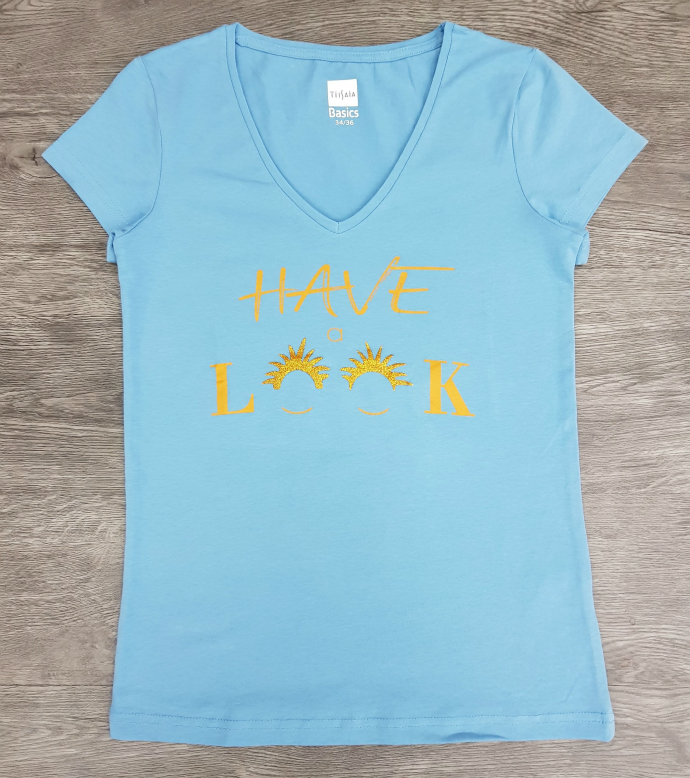 Ladies T-Shirt (BLUE) (34 to 36)