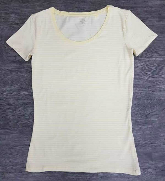 BASIC  Ladies T-Shirt (CREAM) (XS - S - M - L)