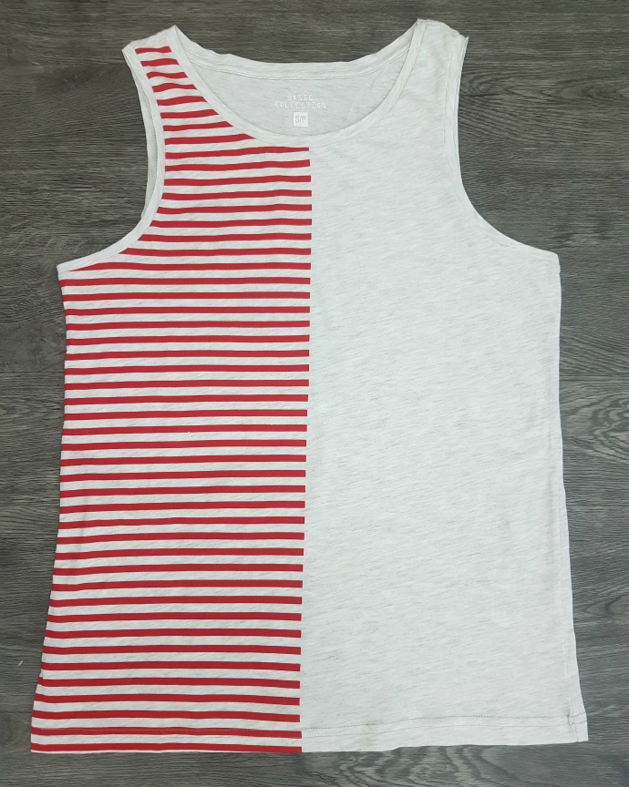 BASIC Mens Top (GRAY - RED) (S - M - L)