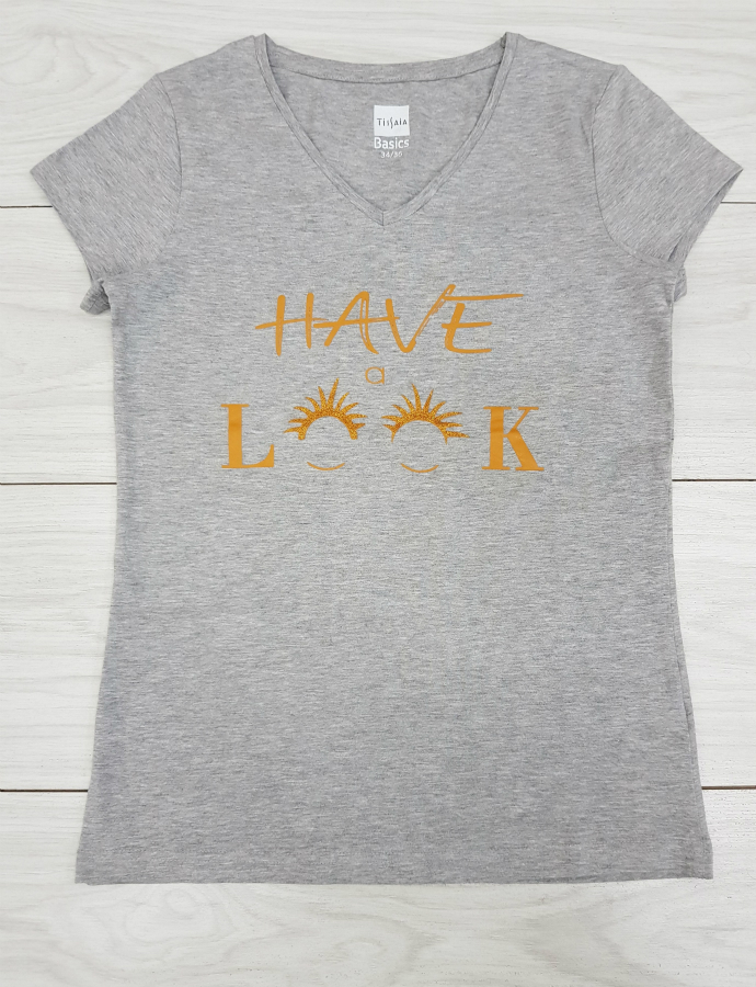 BASICS Ladies T-Shirt (GREY) (XXS - XS - S - M - L - XL - XXL)