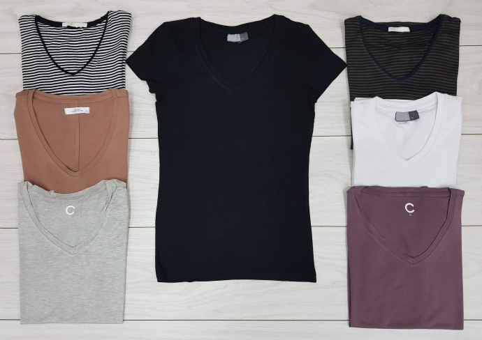 BASIC 3 Pcs Ladies T-Shirt Pack (Random color) (XS - S - M - L - XL)