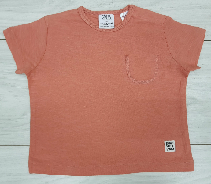ZARA Boys T-Shirt (PINK) (9 to 12 Months) 