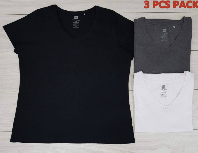 TAG 3 Pcs Ladies T-Shirt Pack (Random color) (XL - XXL - 3XL)