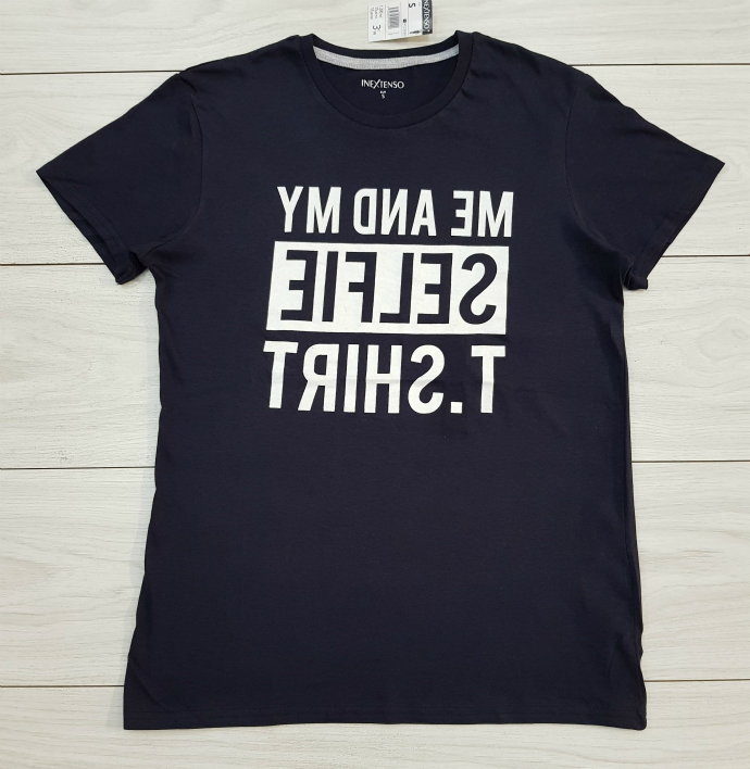 INEXTENSO Mens T-Shirt (BLACK) (S - M - L - XL - XXL)