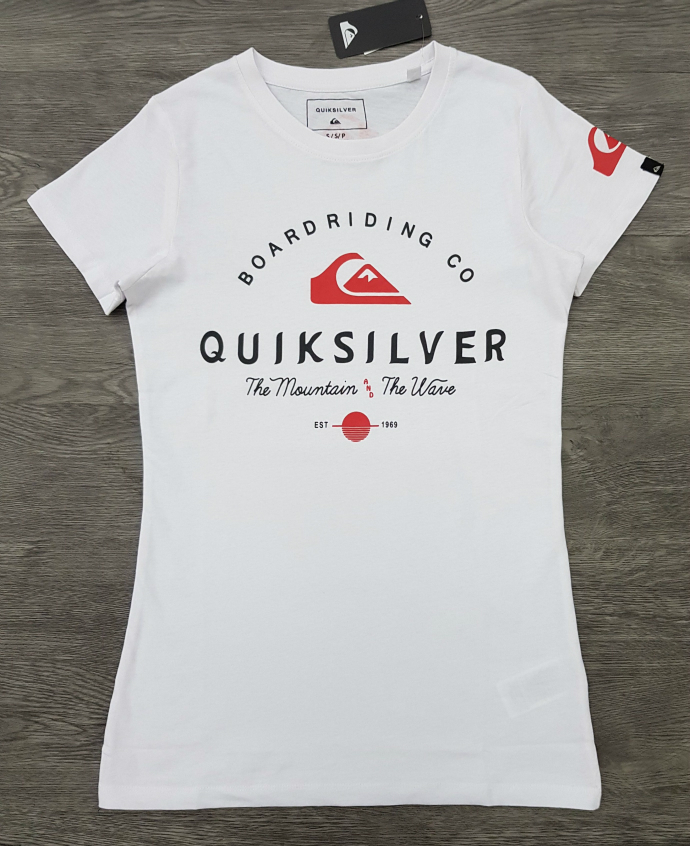 QUIK SILVER Ladies T-Shirt (WHITE) (S - M - L - XL)