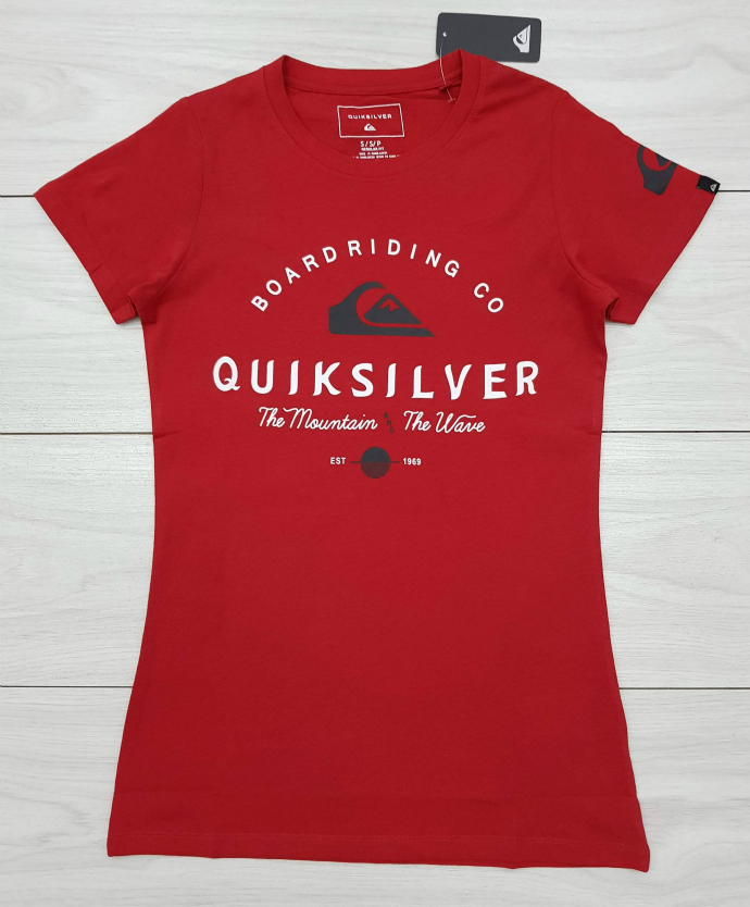 QUIK SILVER Ladies T-Shirt (RED) (S - M - L - XL)