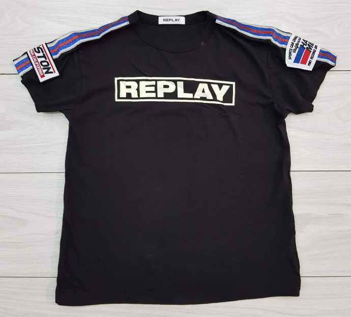 REPLAY Ladies T-Shirt (BLACK) (S - L)