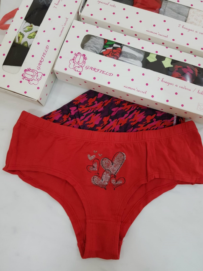 WOMEN SECRET 7 Pcs Pack Ladies Panty (Random Color) (M - L - XL - XXL)