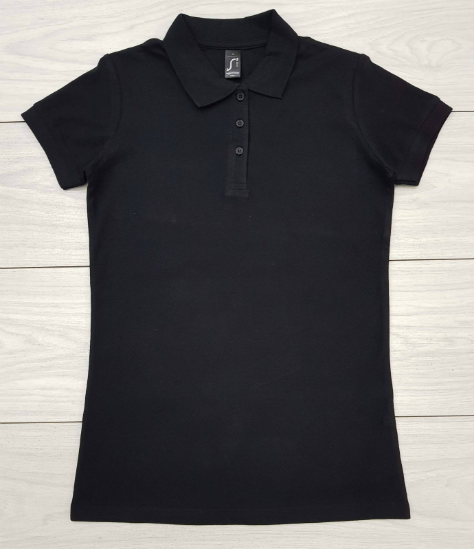 PASSION Ladies Polo Shirt (BLACK) (S - M - L - XL - XXL)