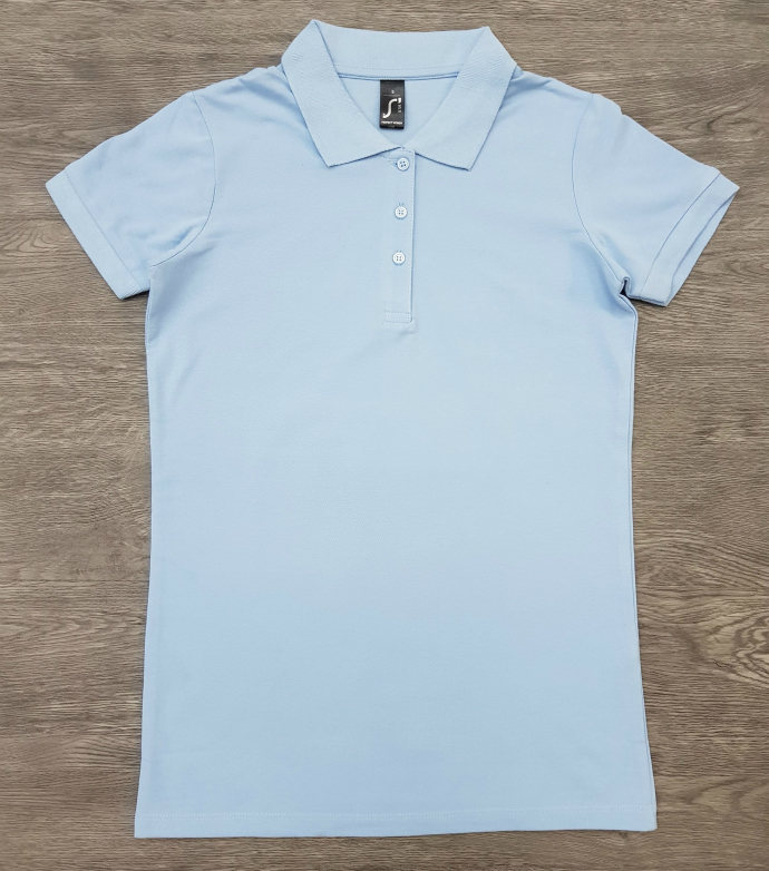 PASSION Ladies Polo Shirt (LIGHT BLUE) (S - M - L - XL)