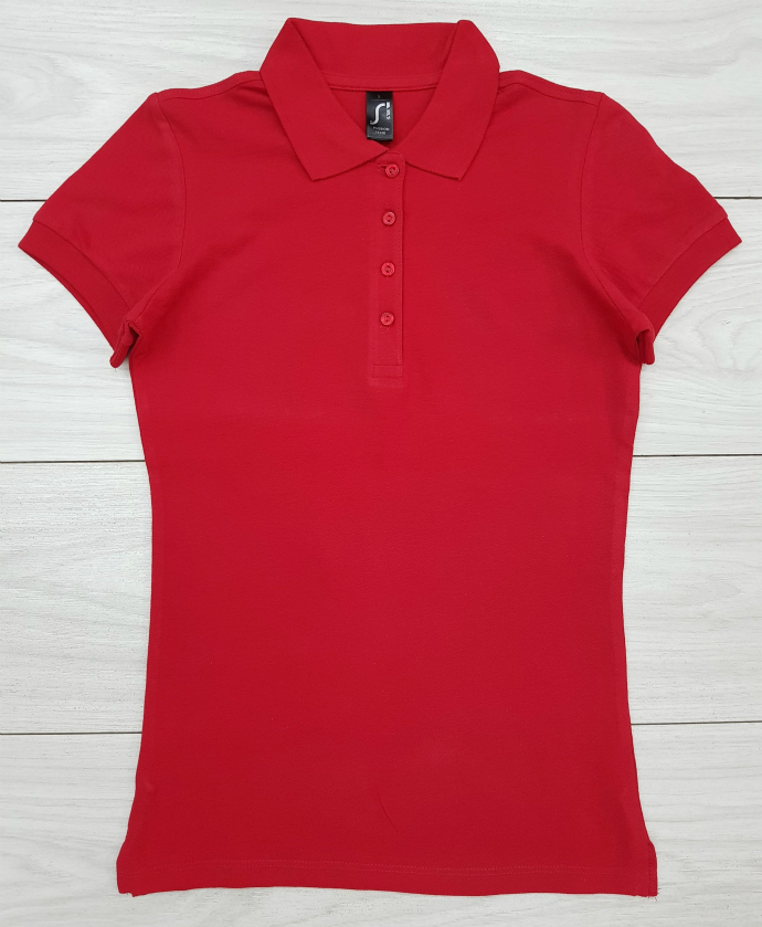 PASSION  Ladies Polo Shirt (RED) (S - M - L - XL)