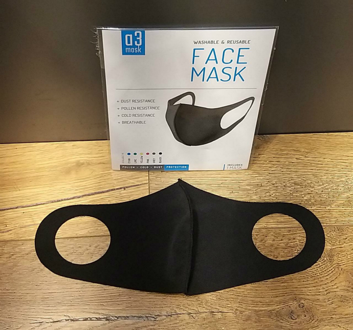 A3 MASK Washable And Reusable Face Mask (BLACK) (FREE SIZE)