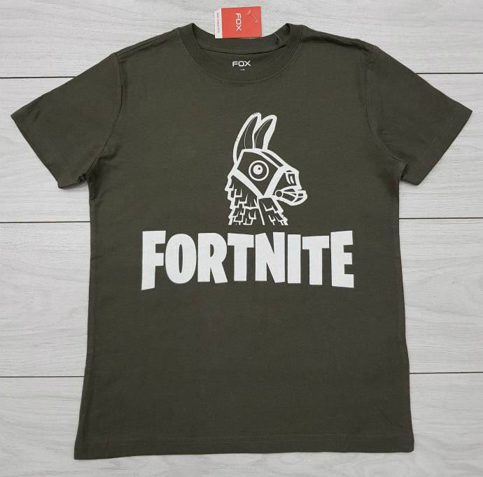 FOX FORTNITE Boys T-Shirt (GREEN) (10 to 18 Years) 