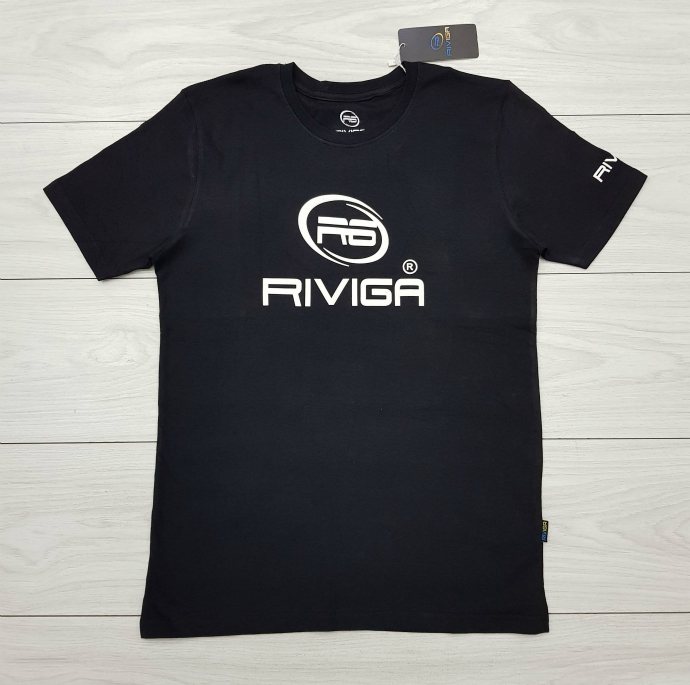 RIVIGA Mens T-Shirt (BLACK) (S - M - L - XL - XXL)