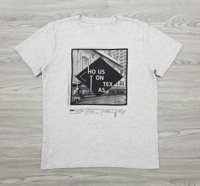 FOX Boys T-Shirt (GRAY) (12 Years) 
