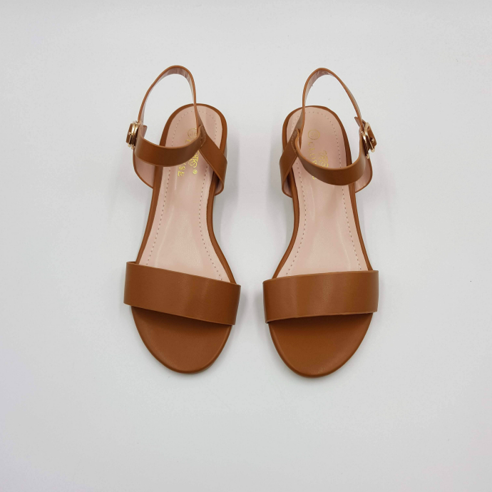 CLOWSE Ladies Sandals Shoes (CAMEL) (36 to 41)