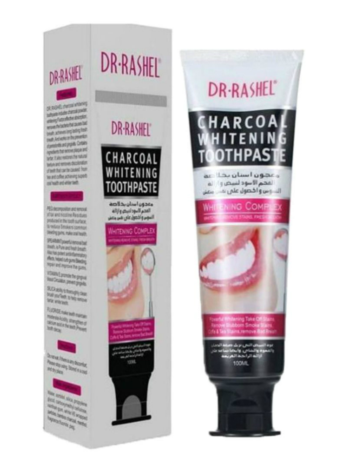 DR-RASHEL CHARCOAL Whitening Toothpaste whitening remove stains . fresh breath(100ml)(MA)
