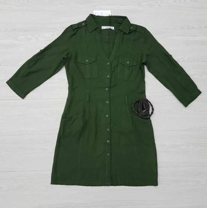 MANGO Ladies Shirt Dress (GREEN) (S - M - L - XL - XXL)