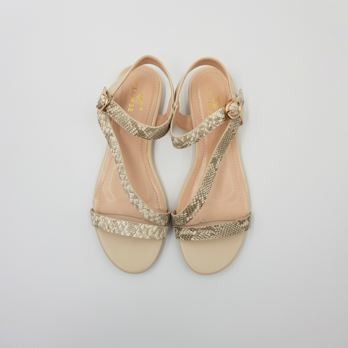 CLOWSE Ladies Sandals Shoes (BEIGE) (36 to 41)