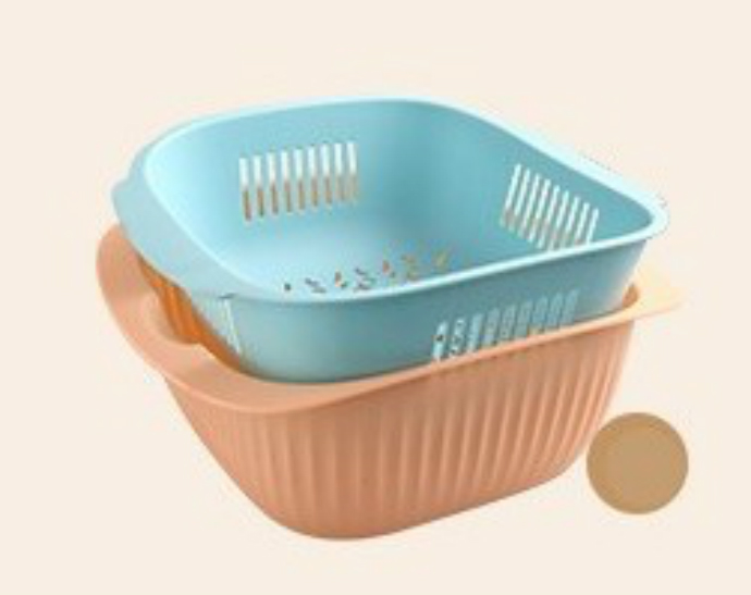 GENERIC Nordic Double Drain Basket (BLUE) (SMALL SIZE)